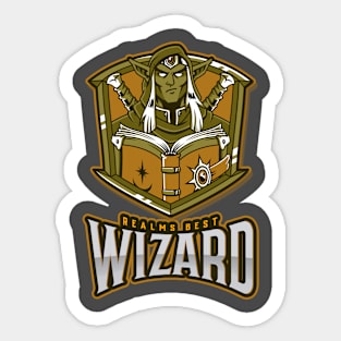 Realms Best Wizard Sticker